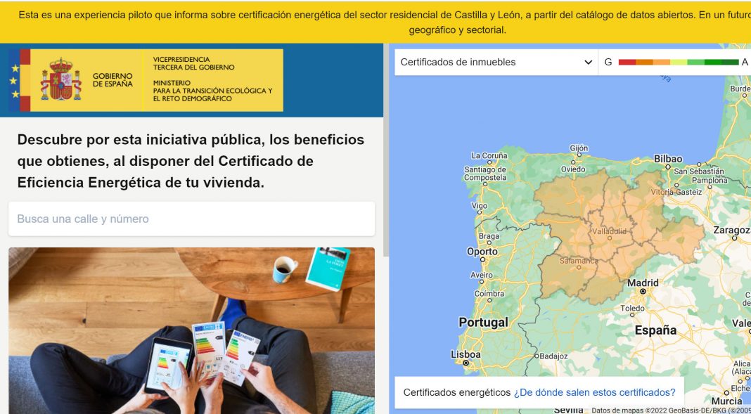 El geoportal ha empezado a funcionar en una versión piloto.