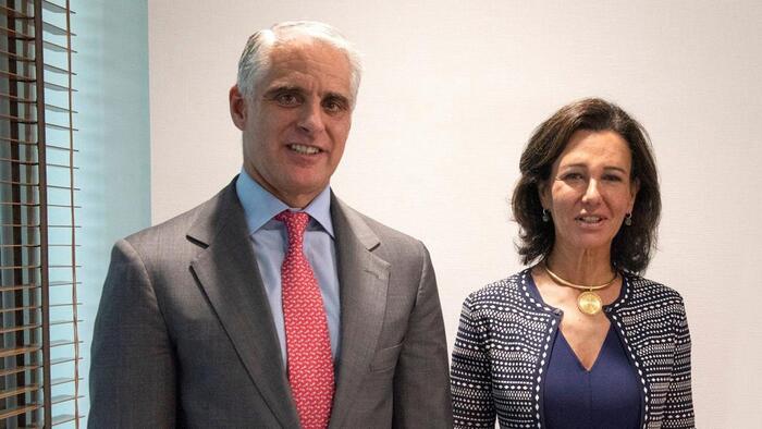 Andrea Orcel Y Ana Botin Imagen